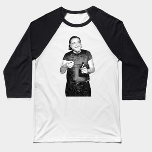 Bukowski Drinking 1986 Baseball T-Shirt